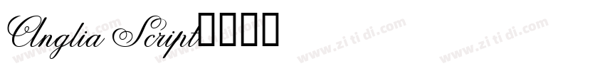 Anglia Script字体转换